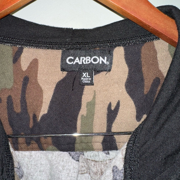 Carbon Camouflage Women’s Men’s Unisex Hooded Button Down jacket Shirt XL - Picture 5 of 8